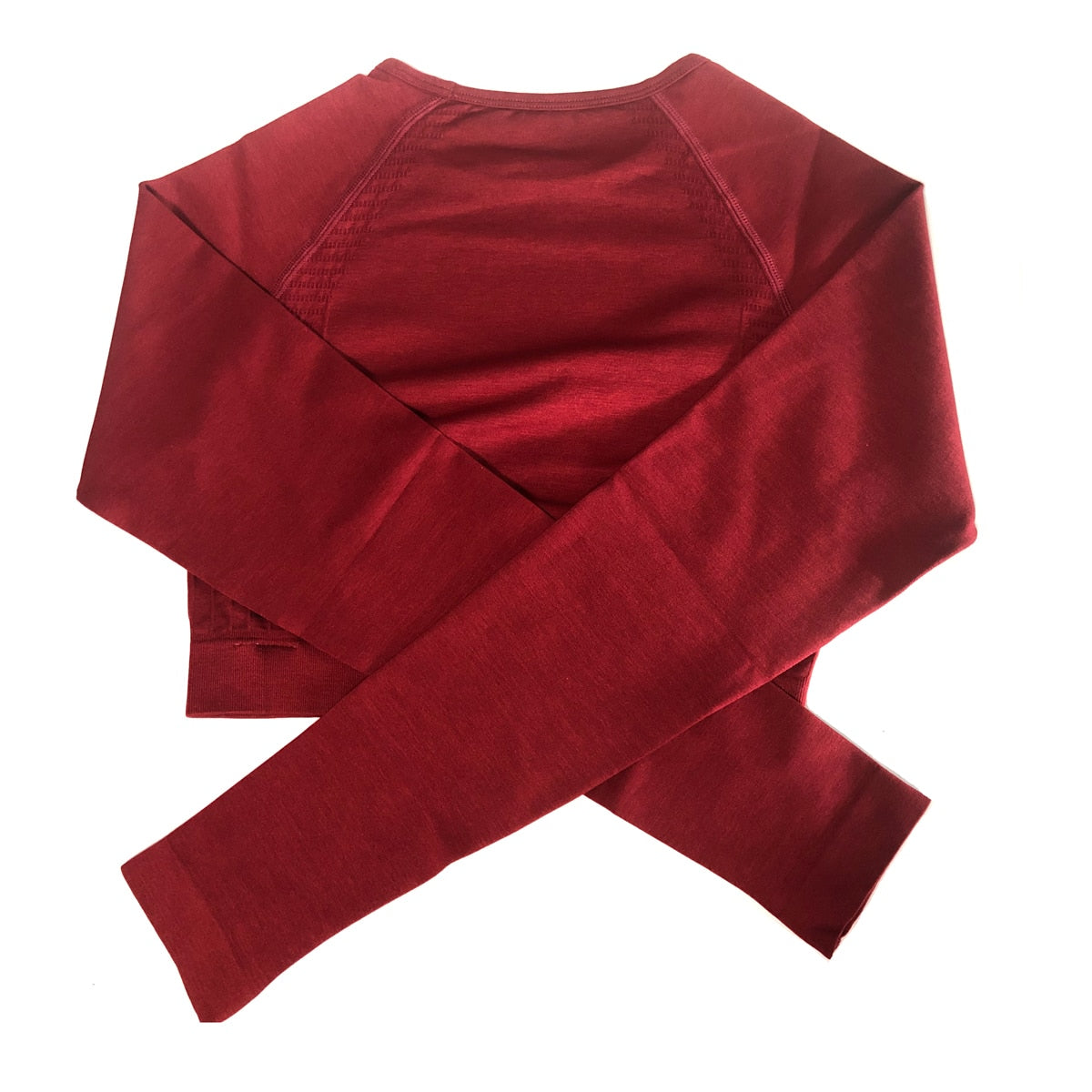 Women Amplify Scrunch Butt, Push Up Booty Leggings And Long Sleeve Crop Top.