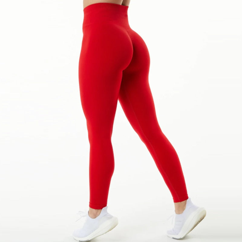 Women Amplify Scrunch Butt, Push Up Booty Leggings And Long Sleeve Crop Top.