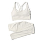 Women High Waisted 2 Piece Set Leggings And Sports Bra Top.