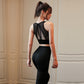 Women Seamless Leggings And Crop Tops.