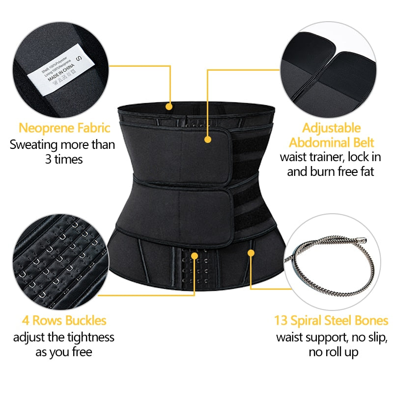 Boned Waist Trainer Corset Cincher