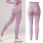 Women Seamless, Butt Lifting, High Waisted, Scrunch Leggings That's Excellent For Workout Activities.