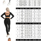 2 Pcs Abstract Print With High Waist Leggings And Long Sleeves Crop Top.