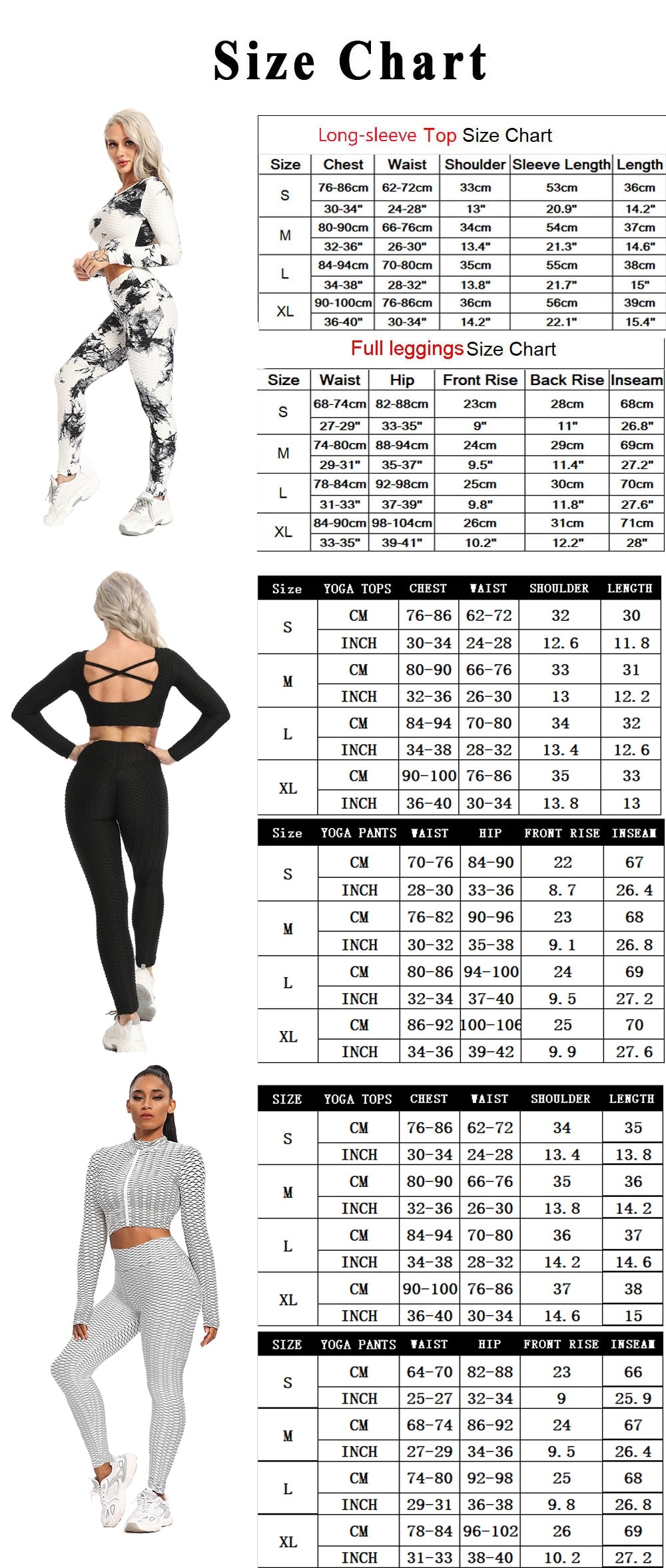 2 Pcs Abstract Print With High Waist Leggings And Long Sleeves Crop Top.
