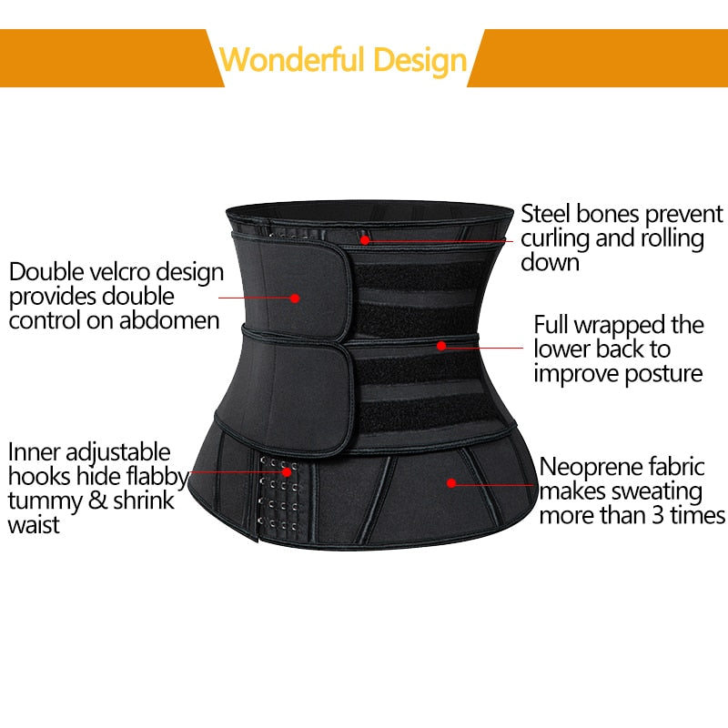Boned Waist Trainer Corset Cincher