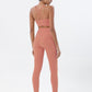 Women High Waisted 2 Piece Set Leggings And Sports Bra Top.
