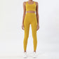 Women High Waisted 2 Piece Set Leggings And Sports Bra Top.