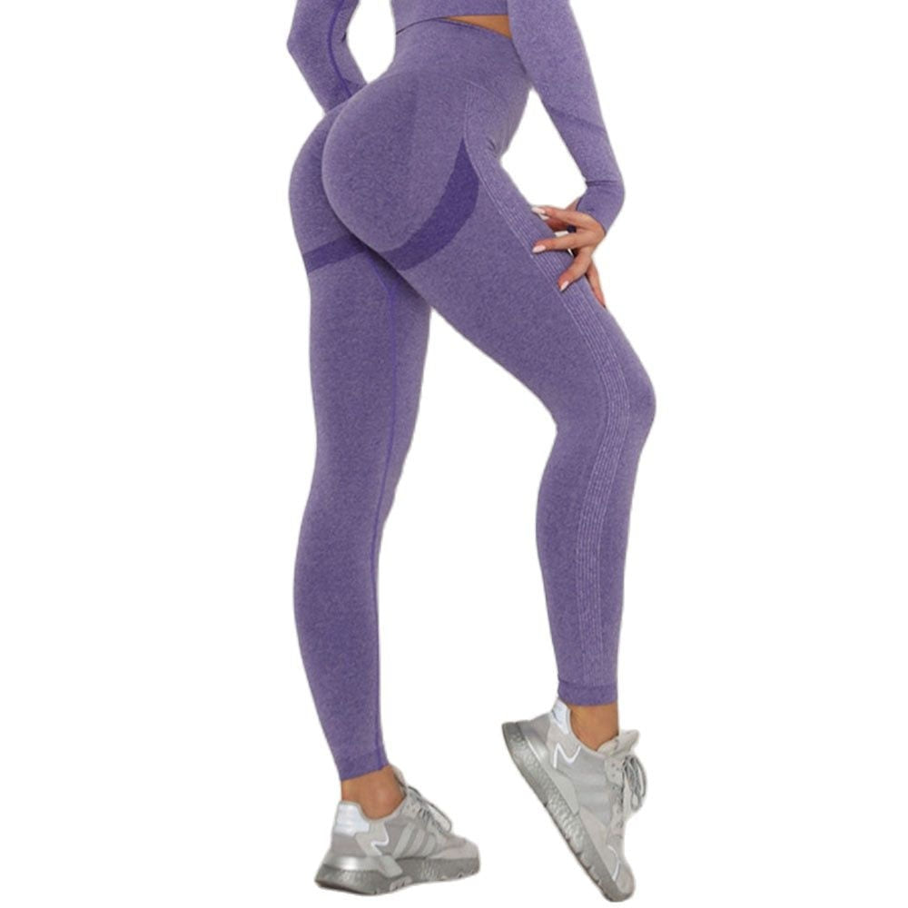 Women Seamless High Waist Push Up Leggings.