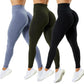 3 Pack Women Amplify Seamless, Scrunch Bottom Leggings.