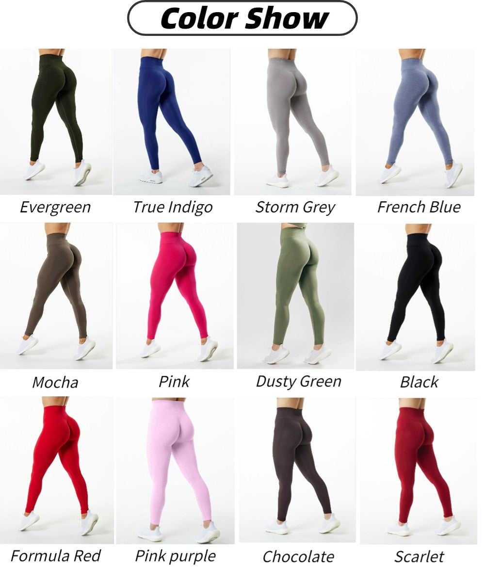 3 Pack Women Amplify Seamless, Scrunch Bottom Leggings.