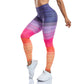 High Waist Multicolor Leggings For Workout.