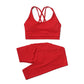 Women High Waisted 2 Piece Set Leggings And Sports Bra Top.