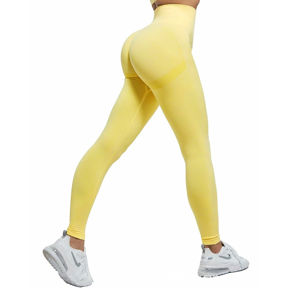 Women Seamless High Waist Push Up Leggings.