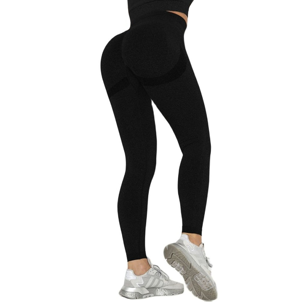 Women Seamless High Waist Push Up Leggings.