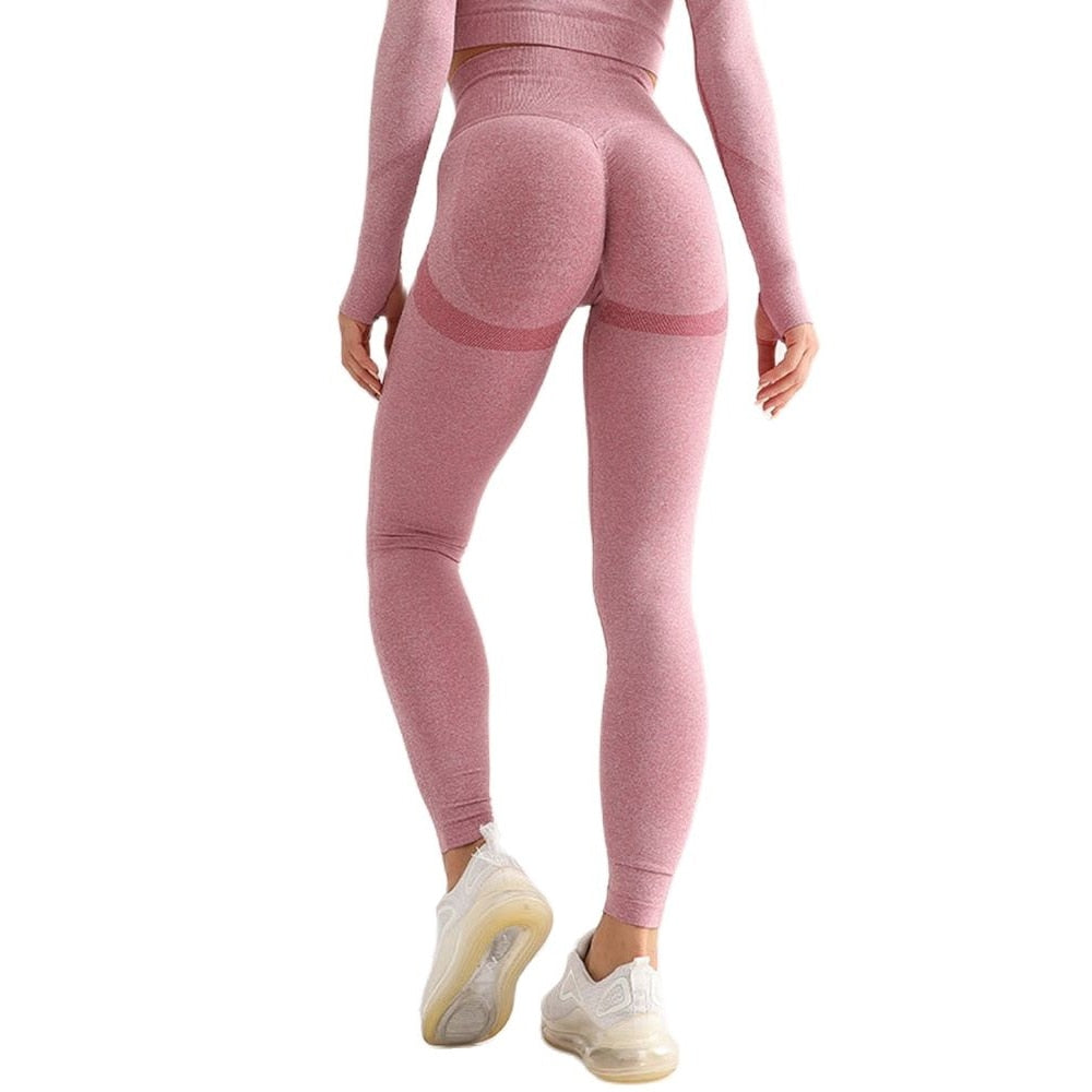 Women Seamless High Waist Push Up Leggings.